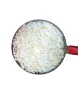 sliced onions on a white background