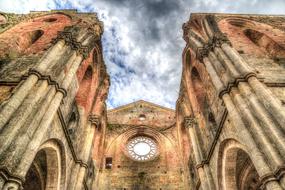 ruins cloud view