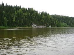 The Vishera River Beach Rock