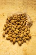 salted peanuts on the table