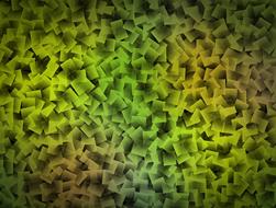 abstract square green yellow