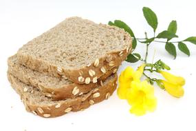 sweet bread with flowers