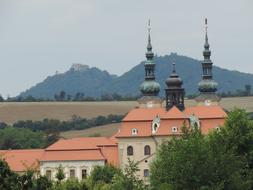 beautiful church in the trees