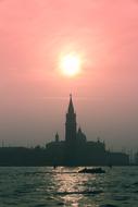 Venice Sunset Landscape
