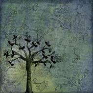 background scrapbook tree grunge