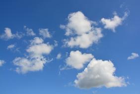 White Clouds Blue Sky