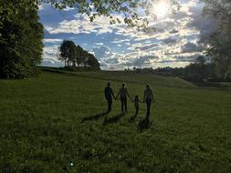 Children Friends Sun