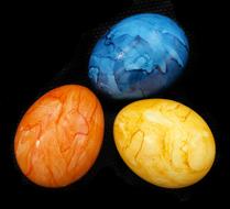 colored holiday eggs