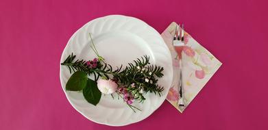 Table Decoration Flower Belli Pink