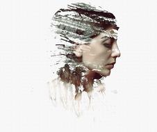 girl as an abstract image
