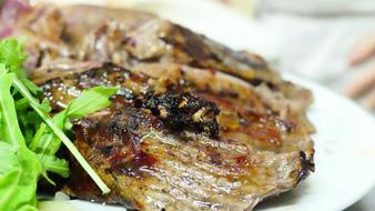 fried fish with greens