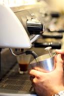 making sweet coffee