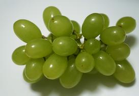 Juicy green grapes
