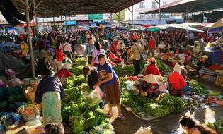 large vegetable market