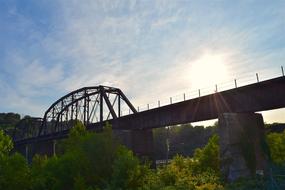 Bridge Sunrise Trees