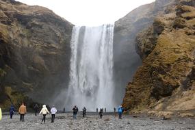 Iceland Waterfall Landscape