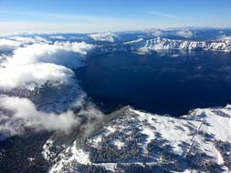 Crater Lake Winter Snow
