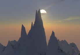 Peak Mountain Sunset High