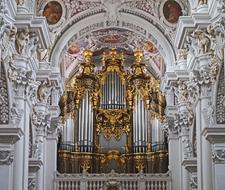 golden church on a white background