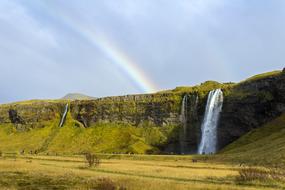 Waterfall Iceland Landscape
