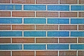 Brick Wall Blue