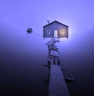 Boat House Colourless Foggy
