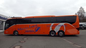 Bus Orange Sky