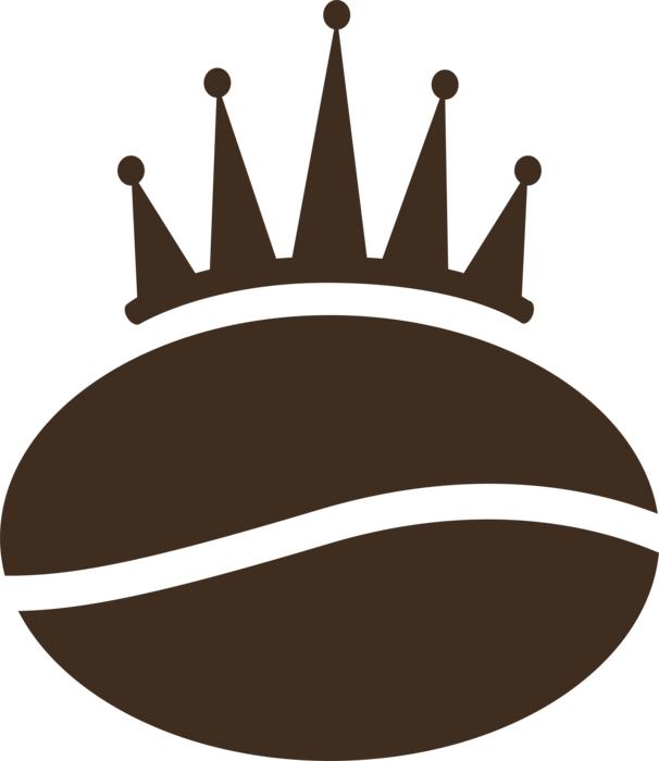 coffee icon with crown