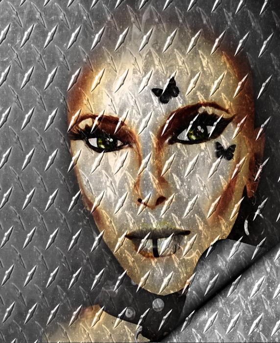 decoration portrait pattern metal