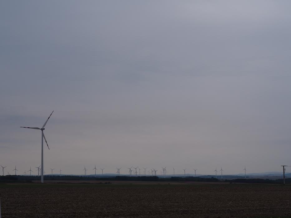 Pinwheel Energy Renewable on meadow
