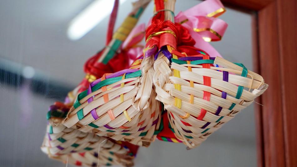 wicker basket for congratulations in the Republic of Korea