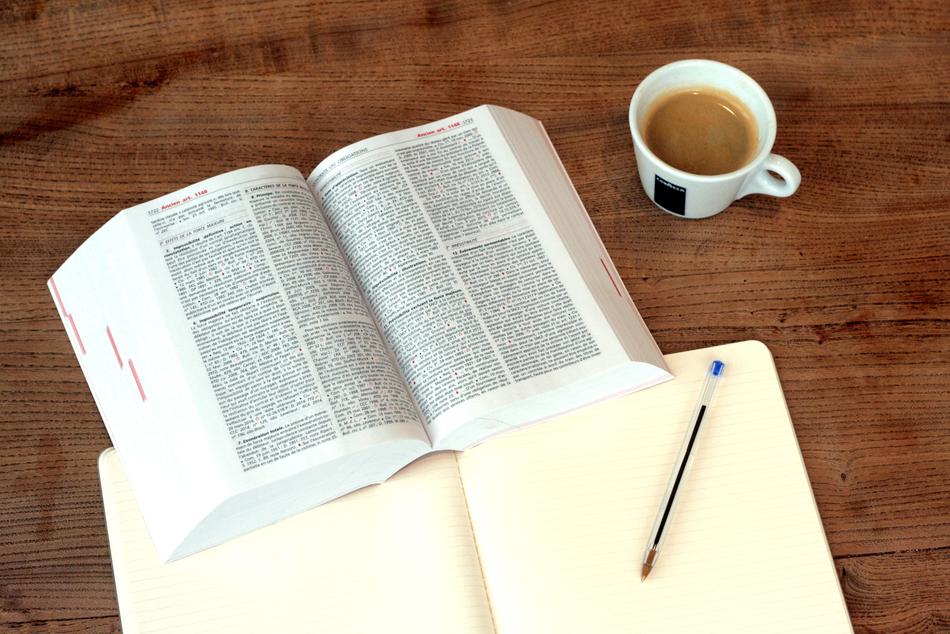 hot coffee and books