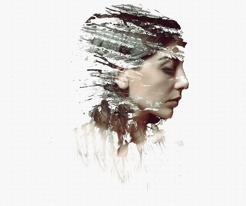 girl as an abstract image