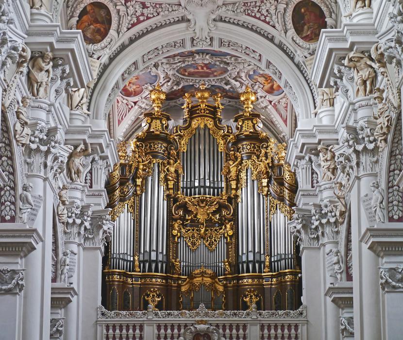 golden church on a white background
