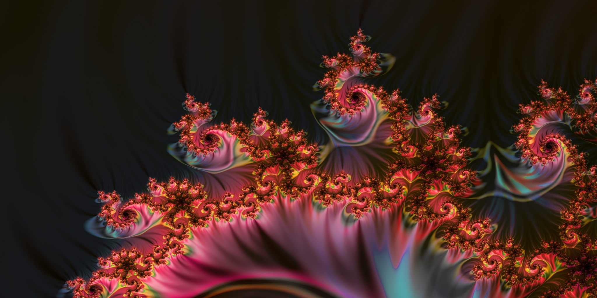Fractal gradient colorful infinity free image download