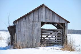 Snow Cold Barn