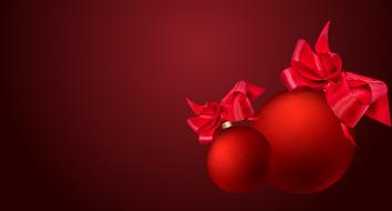 Christmas Background Balls