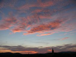 Sunset Veszprém Benedict-Mountain