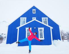 House Blue Colorful