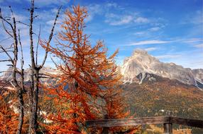 Scenic View of Dolomites Mountains in Italy
