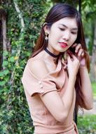 Girl Model green garden