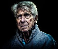 Portrait Face Grief man