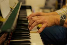 Piano Instrument Hands play