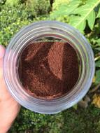 coffee powder in a glass
