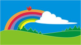 natural cloud field grass