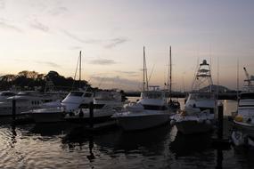 Sunset Boats Water