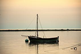 Sailboat Sunset Evening Sun