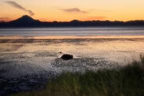 Cook Inlet Mt Redoubt View