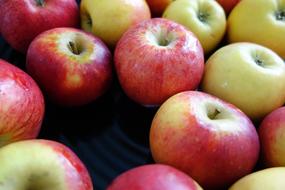 fresh healthy apples background