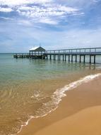 jetty pier water beach sea sand
